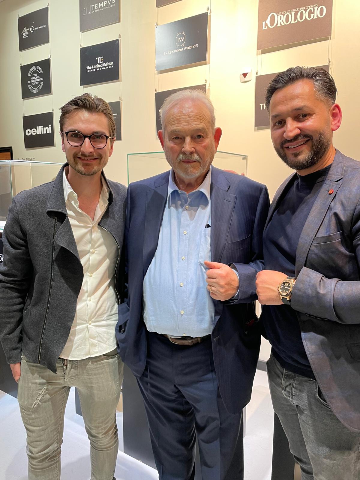 DUKE's Team with Master Watchmaker Philippe Dufour