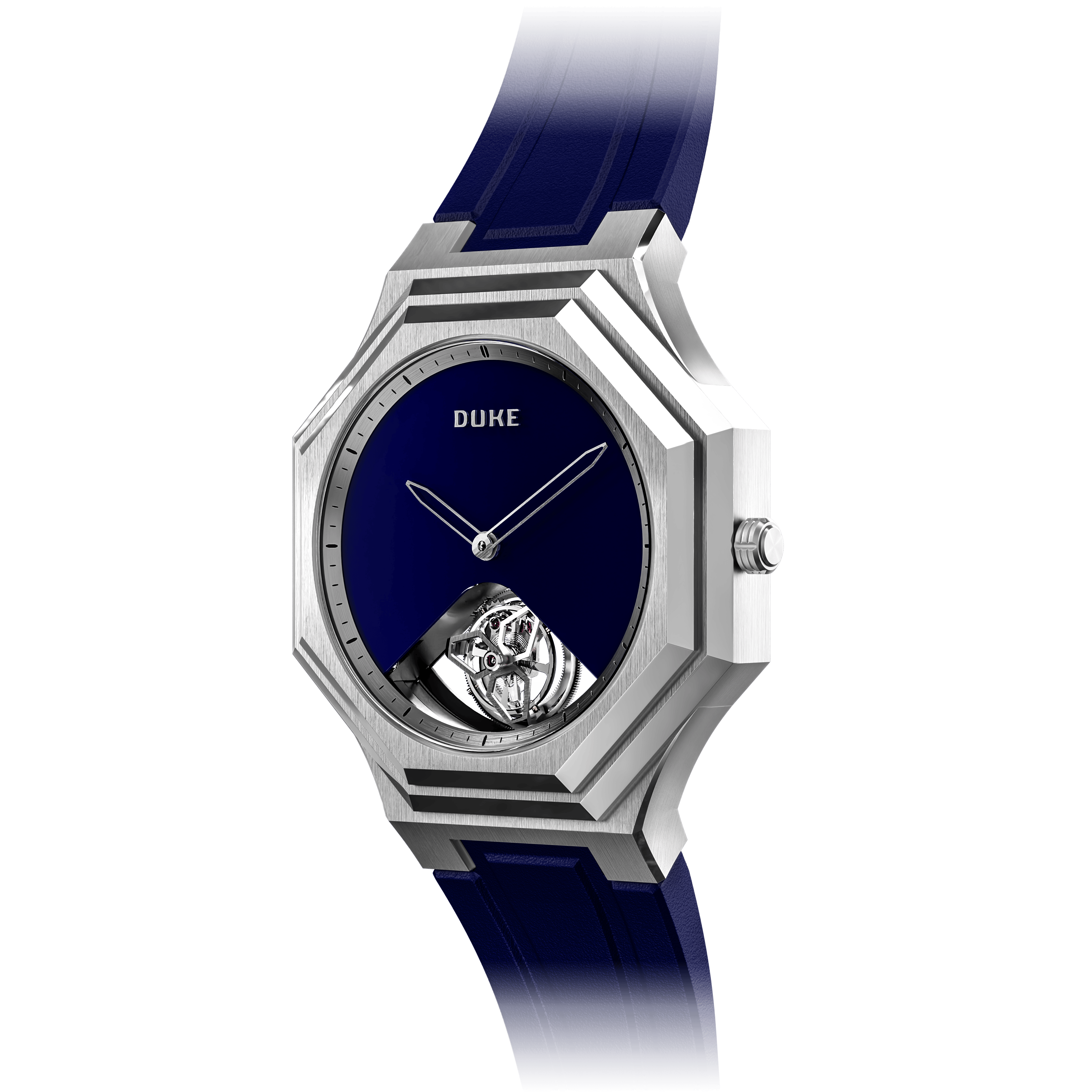 DUKE AART Clarity Tourbillon Blue Timepiece Side